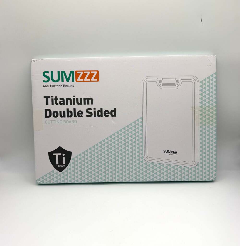 SUMZZZ Titanium Double Sided Cutting Board Kitchen Chopping Board New Open Box
